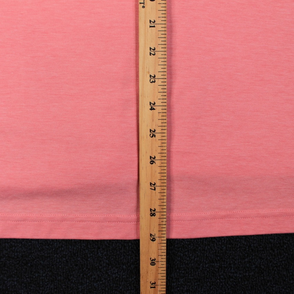 L.L. Bean Polo Mens XXL Comfort Stretch Performance Coral Pink Pima Cotton - Picture 5 of 9